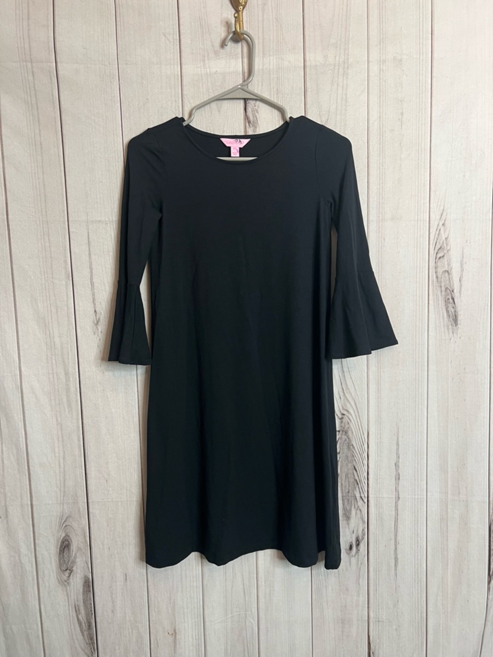 Lilly Pulitzer Black 3/4 bell Sleeve A-Line Dress